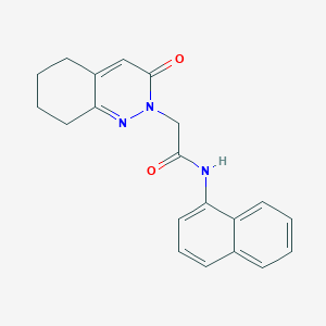 molecular formula C20H19N3O2 B2754212 N-(naphthalen-1-yl)-2-(3-oxo-5,6,7,8-tetrahydrocinnolin-2(3H)-yl)acetamide CAS No. 932972-23-1
