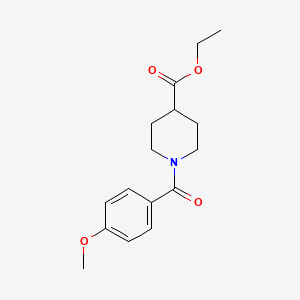 molecular formula C16H21NO4 B2754215 Ethyl 1-(4-methoxybenzoyl)-4-piperidinecarboxylate CAS No. 349397-64-4