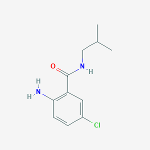 molecular formula C11H15ClN2O B2754216 2-氨基-5-氯-N-(2-甲基丙基)苯甲酰胺 CAS No. 34810-93-0