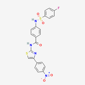 4-(4-fluorophenylsulfonamido)-N-(4-(4-nitrophenyl)thiazol-2-yl)benzamide