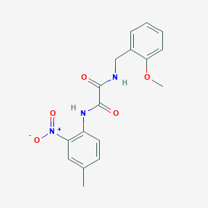 molecular formula C17H17N3O5 B2754228 N1-(2-甲氧基苯甲基)-N2-(4-甲基-2-硝基苯基)草酰胺 CAS No. 941939-59-9