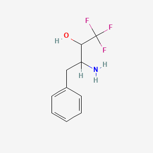 molecular formula C10H12F3NO B2754239 3-Amino-1,1,1-trifluoro-4-phenylbutan-2-ol CAS No. 124044-49-1