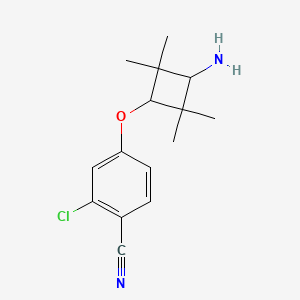 2-Chloro-4-[trans-3-amino-2,2,4,4-tetramethylcyclobutoxy]benzonitrile