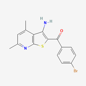 (3-Amino-4,6-dimethylthieno[2,3-b]pyridin-2-yl)(4-bromophenyl)methanone
