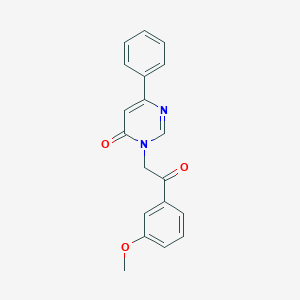 3-(2-(3-methoxyphenyl)-2-oxoethyl)-6-phenylpyrimidin-4(3H)-one