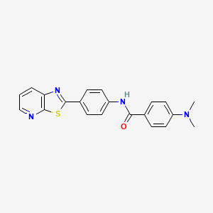 4-(dimethylamino)-N-(4-(thiazolo[5,4-b]pyridin-2-yl)phenyl)benzamide