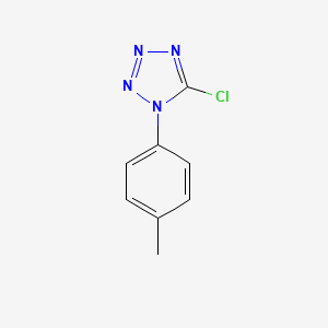 molecular formula C8H7ClN4 B2754293 5-chloro-1-(4-methylphenyl)-1H-1,2,3,4-tetrazole CAS No. 36951-51-6