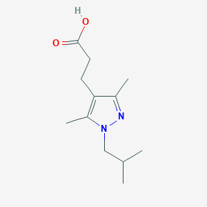 3-(1-isobutyl-3,5-dimethyl-1H-pyrazol-4-yl)propanoic acid