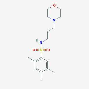molecular formula C16H26N2O3S B275431 2,4,5-trimethyl-N-[3-(4-morpholinyl)propyl]benzenesulfonamide 