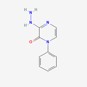 molecular formula C10H10N4O B2754320 3-hydrazinyl-1-phenylpyrazin-2(1H)-one CAS No. 1232693-88-7