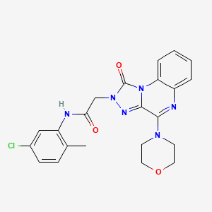 N-(5-chloro-2-methylphenyl)-2-(4-morpholino-1-oxo-[1,2,4]triazolo[4,3-a]quinoxalin-2(1H)-yl)acetamide