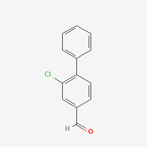 molecular formula C13H9ClO B2754342 3-Chloro-4-phenylbenzaldehyde CAS No. 57592-44-6