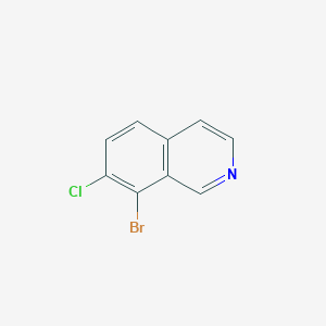 molecular formula C9H5BrClN B2754349 8-Bromo-7-chloroisoquinoline CAS No. 2092424-29-6