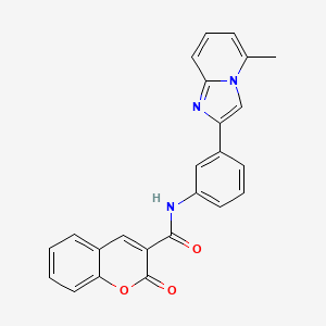 N-[3-(5-methylimidazo[1,2-a]pyridin-2-yl)phenyl]-2-oxochromene-3-carboxamide