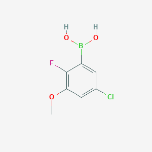 molecular formula C7H7BClFO3 B2754368 (5-Chloro-2-fluoro-3-methoxyphenyl)boronic acid CAS No. 2377610-22-3