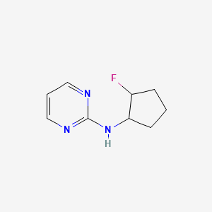 molecular formula C9H12FN3 B2754371 N-(2-fluorocyclopentyl)pyrimidin-2-amine CAS No. 2201693-55-0