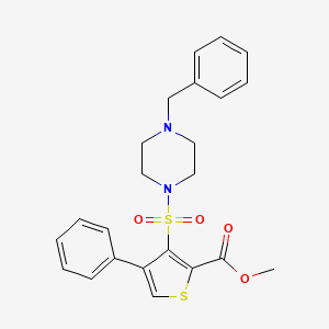 Methyl 3-[(4-benzylpiperazin-1-yl)sulfonyl]-4-phenylthiophene-2-carboxylate