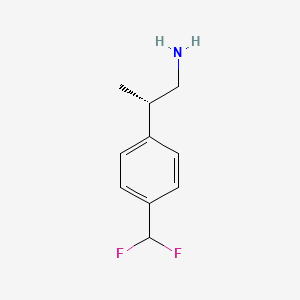 (2S)-2-[4-(Difluoromethyl)phenyl]propan-1-amine
