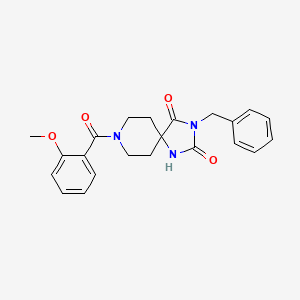 3-Benzyl-8-(2-methoxybenzoyl)-1,3,8-triazaspiro[4.5]decane-2,4-dione