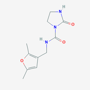 molecular formula C11H15N3O3 B2754392 N-((2,5-dimethylfuran-3-yl)methyl)-2-oxoimidazolidine-1-carboxamide CAS No. 1797247-73-4