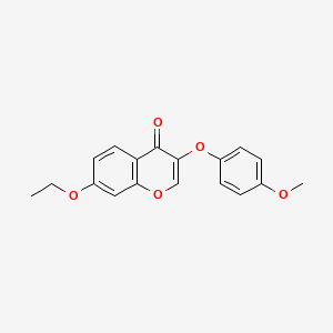 molecular formula C18H16O5 B2754405 7-Ethoxy-3-(4-methoxyphenoxy)chromen-4-one CAS No. 302950-99-8