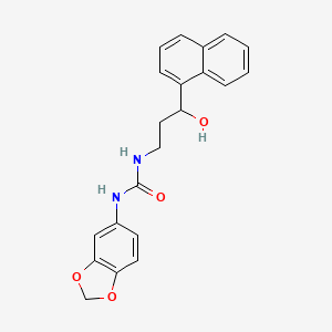 1-(Benzo[d][1,3]dioxol-5-yl)-3-(3-hydroxy-3-(naphthalen-1-yl)propyl)urea