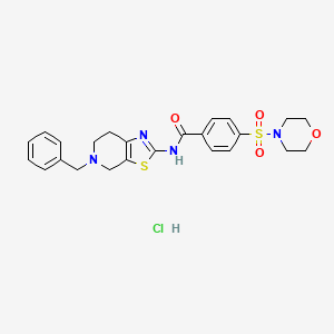 N-(5-benzyl-4,5,6,7-tetrahydrothiazolo[5,4-c]pyridin-2-yl)-4-(morpholinosulfonyl)benzamide hydrochloride