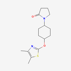1-{4-[(4,5-Dimethyl-1,3-thiazol-2-yl)oxy]cyclohexyl}pyrrolidin-2-one