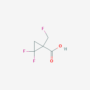 2,2-Difluoro-1-(fluoromethyl)cyclopropane-1-carboxylic acid