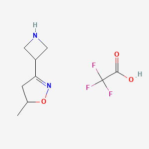 3-(Azetidin-3-yl)-5-methyl-4,5-dihydro-1,2-oxazole;2,2,2-trifluoroacetic acid