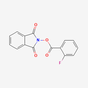 molecular formula C15H8FNO4 B2754436 2-{[(2-fluorophenyl)carbonyl]oxy}-1H-isoindole-1,3(2H)-dione CAS No. 681854-32-0