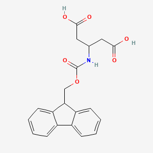 3-((((9H-Fluoren-9-yl)methoxy)carbonyl)amino)pentanedioic acid