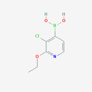 molecular formula C7H9BClNO3 B2754451 3-Chloro-2-ethoxypyridine-4-boronic acid CAS No. 2096333-52-5