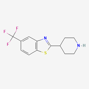 2-Piperidin-4-yl-5-(trifluoromethyl)-1,3-benzothiazole