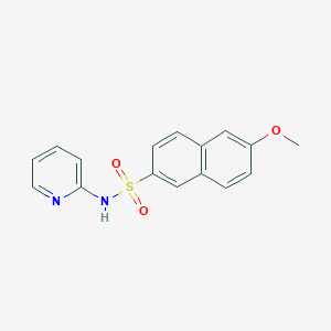 molecular formula C16H14N2O3S B275447 6-methoxy-N-(pyridin-2-yl)naphthalene-2-sulfonamide 