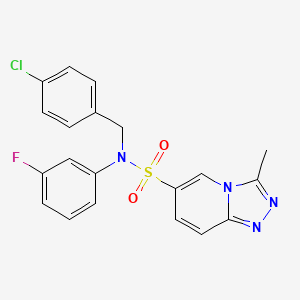 N-(4-chlorobenzyl)-N-(3-fluorophenyl)-3-methyl[1,2,4]triazolo[4,3-a]pyridine-6-sulfonamide