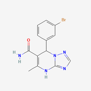 7-(3-Bromophenyl)-5-methyl-4,7-dihydro[1,2,4]triazolo[1,5-a]pyrimidine-6-carboxamide