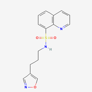 N-(3-(isoxazol-4-yl)propyl)quinoline-8-sulfonamide
