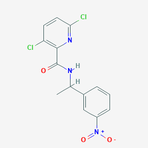 3,6-dichloro-N-[1-(3-nitrophenyl)ethyl]pyridine-2-carboxamide