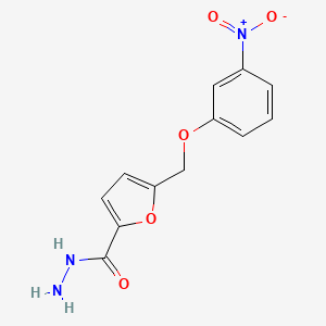 5-[(3-Nitrophenoxy)methyl]furan-2-carbohydrazide