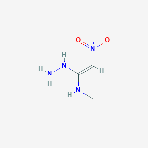 molecular formula C3H8N4O2 B2754505 (Z)-1-肼基-N-甲基-2-硝基乙烯胺 CAS No. 91220-92-7