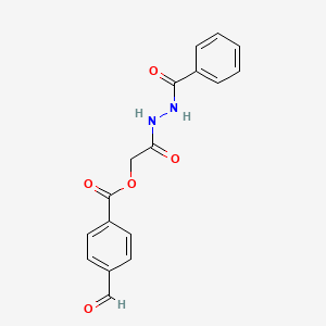 molecular formula C17H14N2O5 B2754508 [2-(2-Benzoylhydrazinyl)-2-oxoethyl] 4-formylbenzoate CAS No. 1002542-17-7
