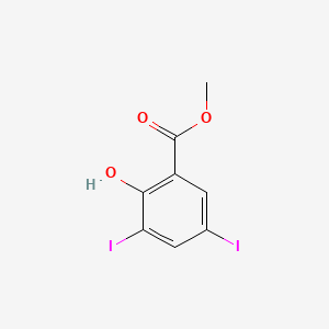molecular formula C8H6I2O3 B2754514 Methyl 2-hydroxy-3,5-diiodobenzoate CAS No. 18071-50-6