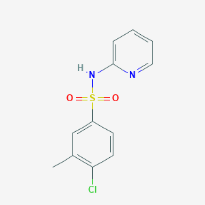 molecular formula C12H11ClN2O2S B275452 4-chloro-3-methyl-N-pyridin-2-ylbenzenesulfonamide 