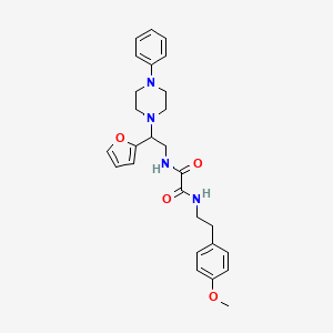 N1-(2-(furan-2-yl)-2-(4-phenylpiperazin-1-yl)ethyl)-N2-(4-methoxyphenethyl)oxalamide