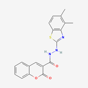 N'-(4,5-dimethylbenzo[d]thiazol-2-yl)-2-oxo-2H-chromene-3-carbohydrazide