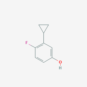 molecular formula C9H9FO B2754542 3-环丙基-4-氟苯酚 CAS No. 1887175-94-1