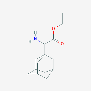 molecular formula C14H23NO2 B2754546 Ethyl 2-(1-adamantyl)-2-aminoacetate CAS No. 100926-30-5