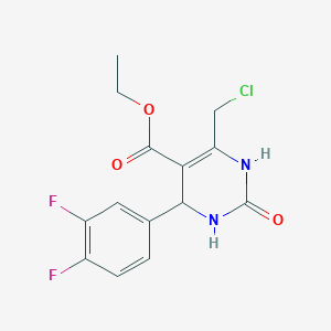 Ethyl 6-(chloromethyl)-4-(3,4-difluorophenyl)-2-oxo-1,2,3,4-tetrahydropyrimidine-5-carboxylate