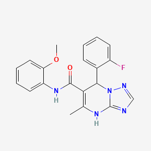 7-(2-fluorophenyl)-N-(2-methoxyphenyl)-5-methyl-4,7-dihydro[1,2,4]triazolo[1,5-a]pyrimidine-6-carboxamide